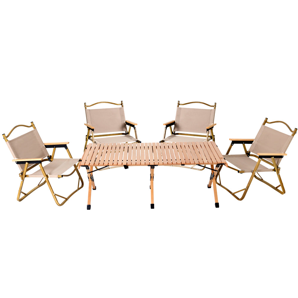 4 Person Camping Table LowTable and Chairs Set Boho Road Trip