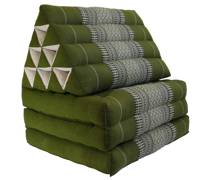 Thai Triangle Pillow Mattress - Green
