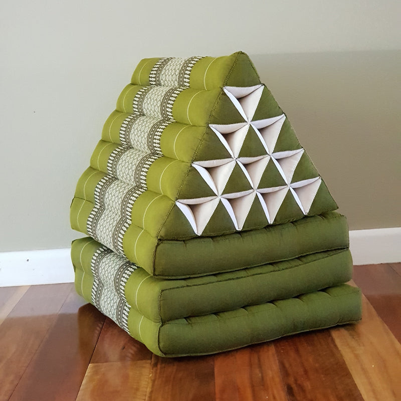 Thai Triangle Pillow Mattress - Green