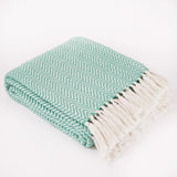 Weaver Green Aqua Throw Blanket