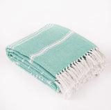 Weaver Green Aqua Throw Blanket