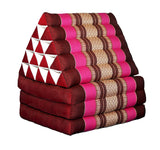 Thai Triangle Pillow Mattress - Royal Pink