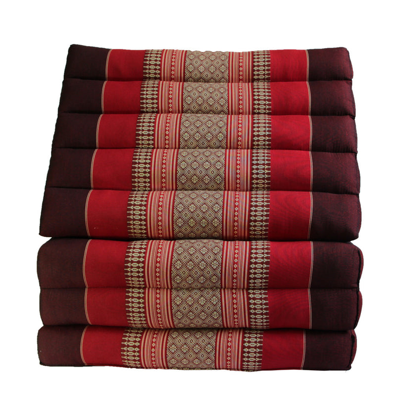 Thai Triangle Pillow Mattress - Red