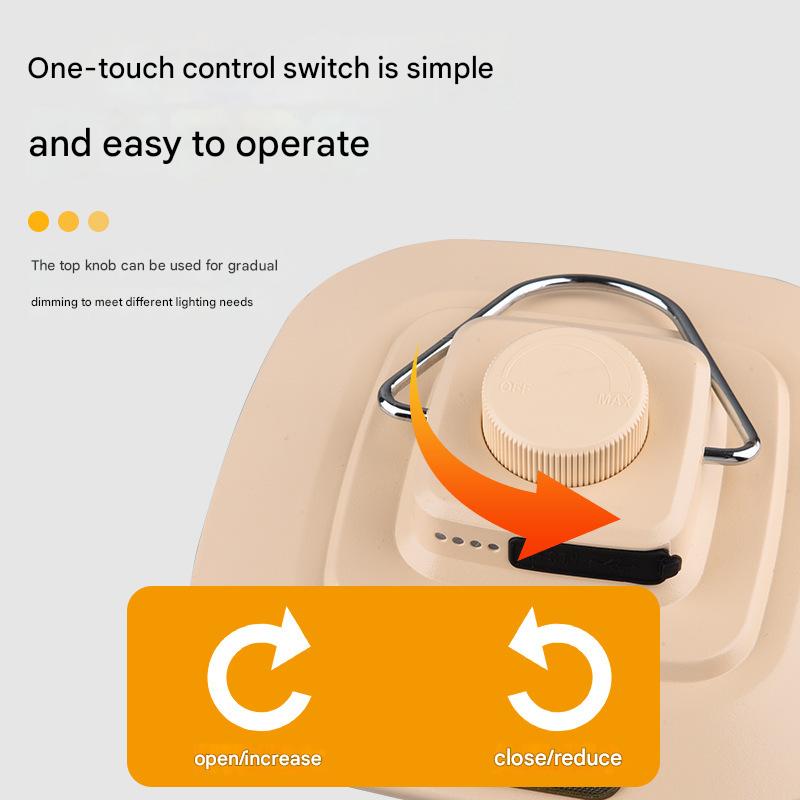 Green Vintage LED Camping Lantern