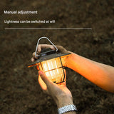 Green Vintage LED Camping Lantern