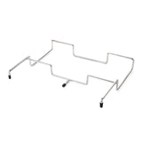 Portable Outdoor Camping Trash Bag Holder Stand Stainless Steel Folding Garbage Bag Rack for Picnic Kitchen and Student Desk Storage Natural