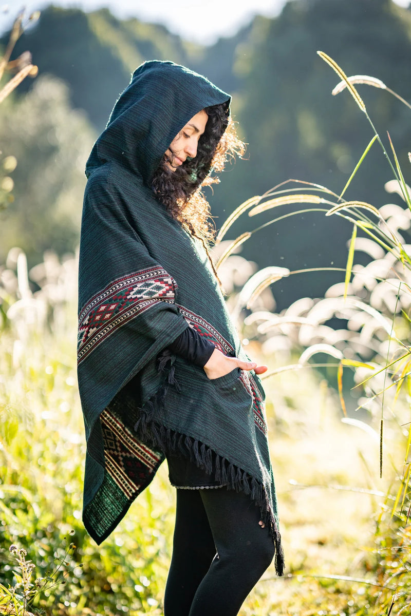 Women's Handmade Cashmere Bohemian Poncho