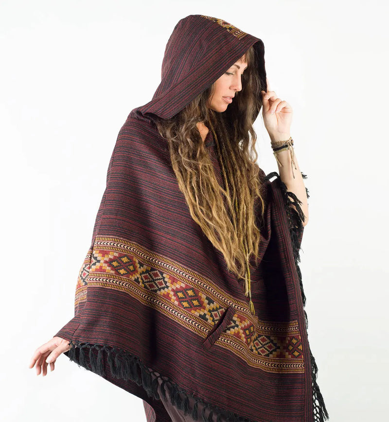Women's Handmade Cashmere Bohemian Poncho