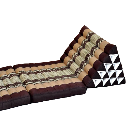 Thai Triangle Pillow Mattress - Brown