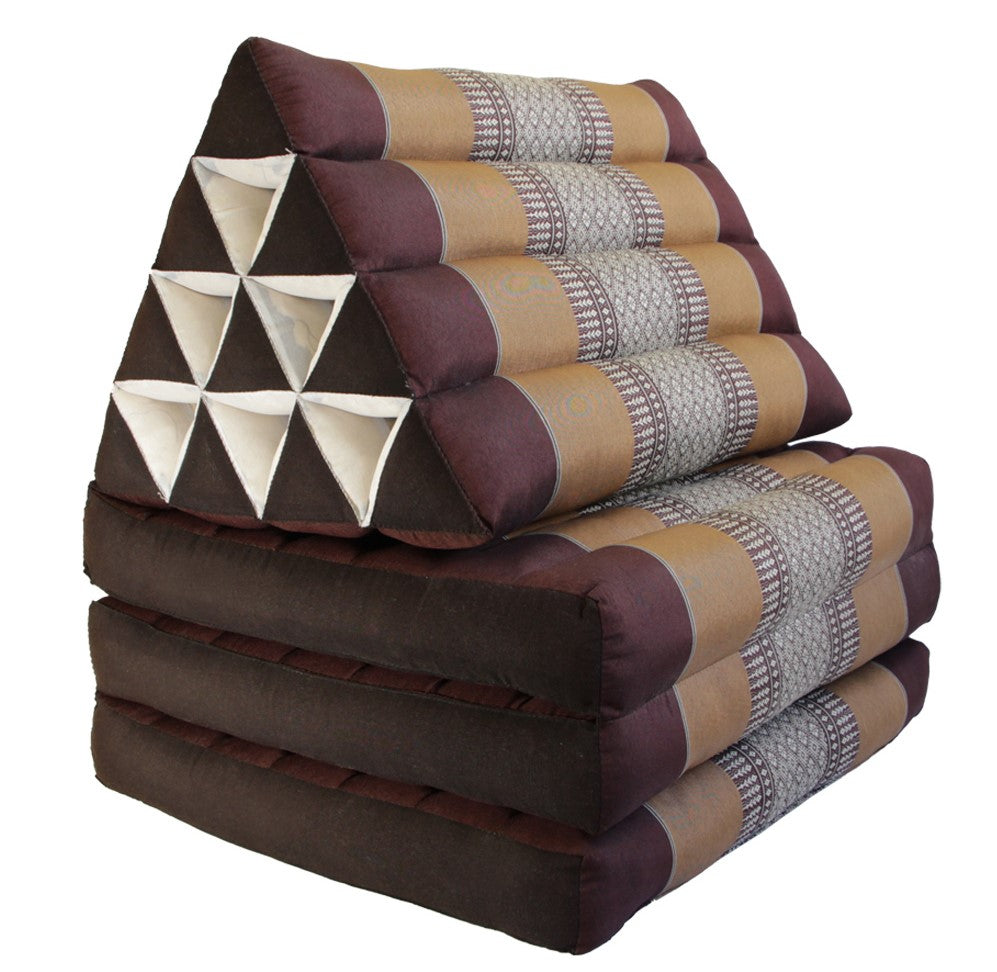 Shop Thai Triangle Pillow Mattress - Brown Online in Australia – Boho ...