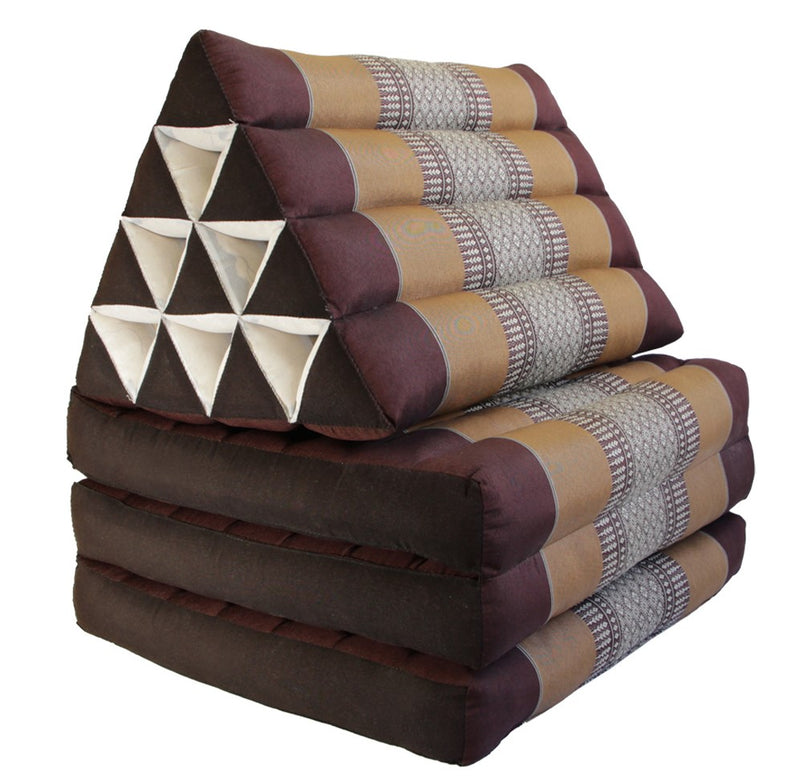 Thai Triangle Pillow Mattress - Brown