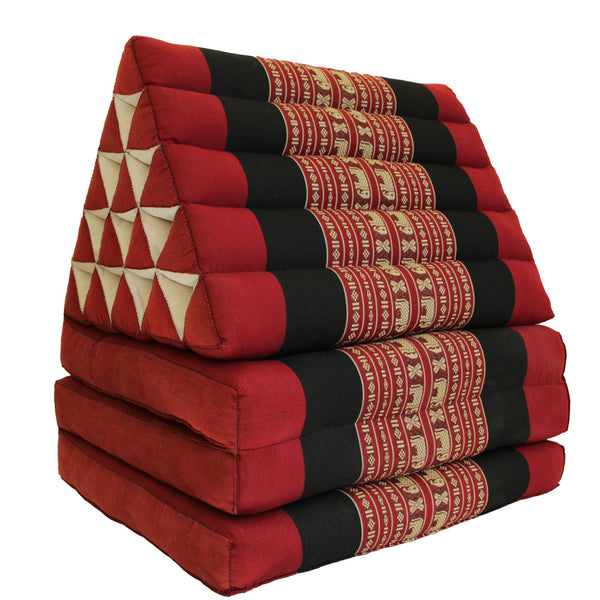 Thai Triangle Pillow Mattress - Red Elephant