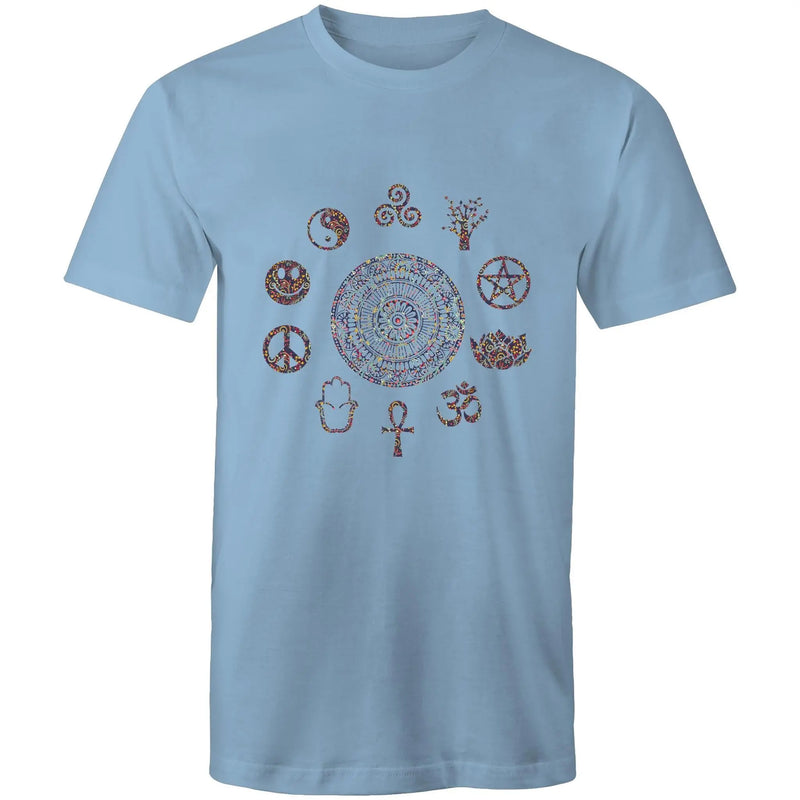 Men's Tee - Peace Symbols Wheel