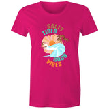 Women's Tee - Salty Tides & Good Vibes