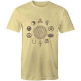 Men's Tee - Peace Symbols Wheel