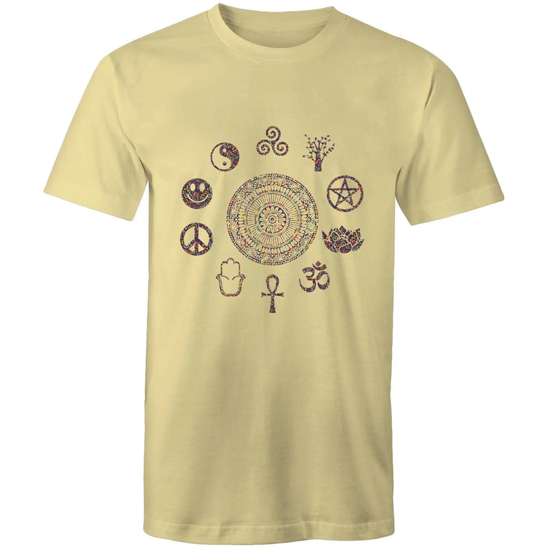 Men's Tee - Peace Symbols Wheel