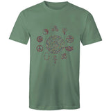 Men's Tee - Peace Symbols Wheel