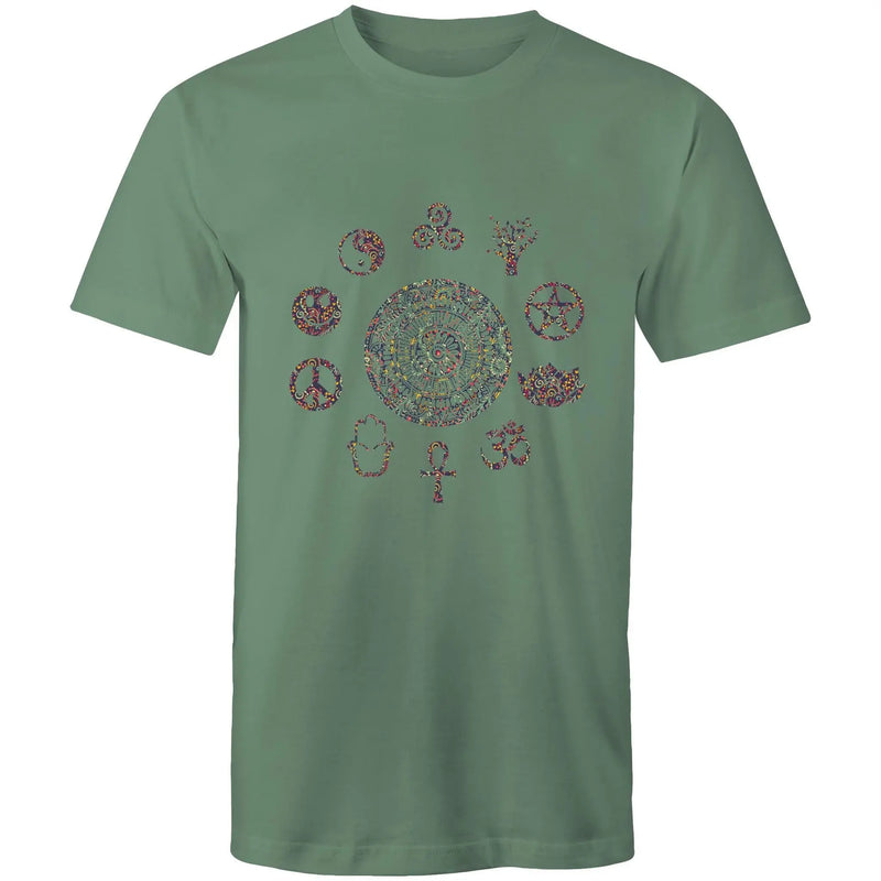 Men's Tee - Peace Symbols Wheel