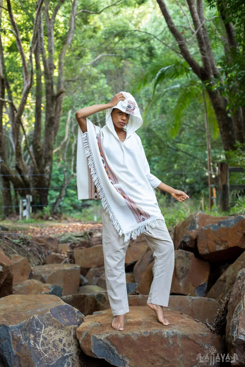 Women's Handwoven Bhava Premium Cashmere Poncho 