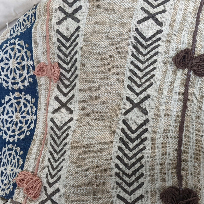 Bohemian Tribal Block-print Blanket Throw 