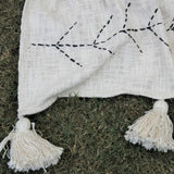 Bohemian Hand Stitched Cotton Blanket Throw 