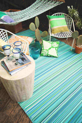 Cancun Aqua Recycled-Plastic Caravan Camping Mat