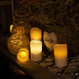 Waterproof Mini-Pillar Rechargeable Tea Light Candles