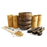 Coconut Bowl and Cutlery Bundle for 4 