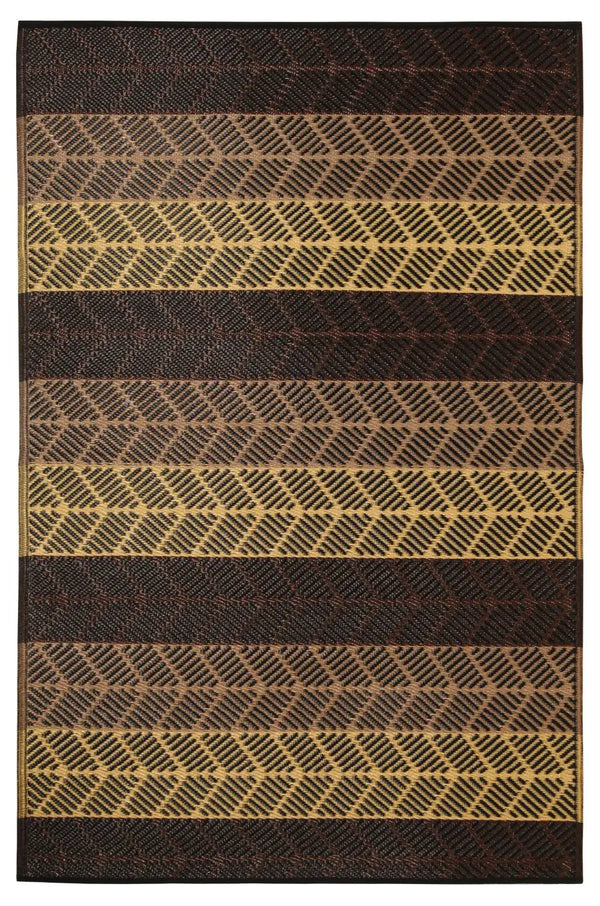 African mat, recycled plastic mat - Carpets yellow, plastic