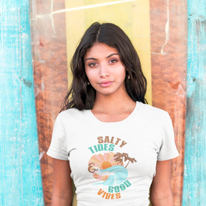 Women's Tee - Salty Tides & Good Vibes