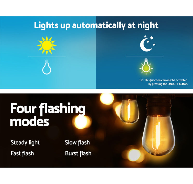 lighting modes for solar lights