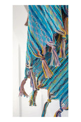 Nomad Turquoise Reversible Sand-Free Turkish Towel