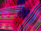 Ecuadorian Cotton Hammock - Rainbow Tassels 