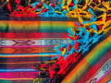 Ecuadorian Cotton Hammock - Rainbow Tassels 
