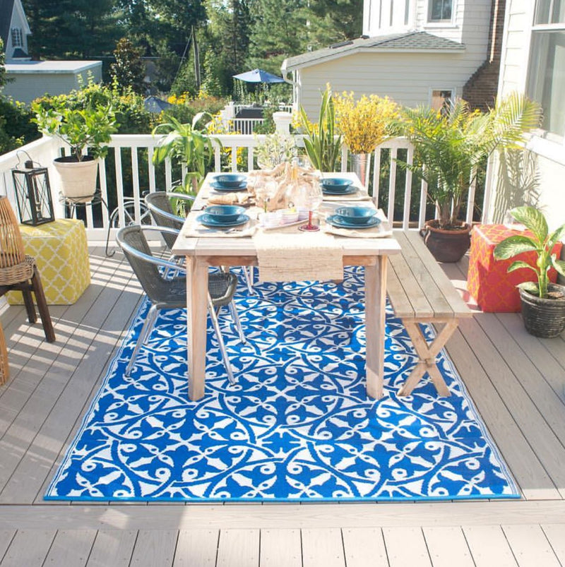 San Juan Reversible Recycled-Plastic Outdoor Rug