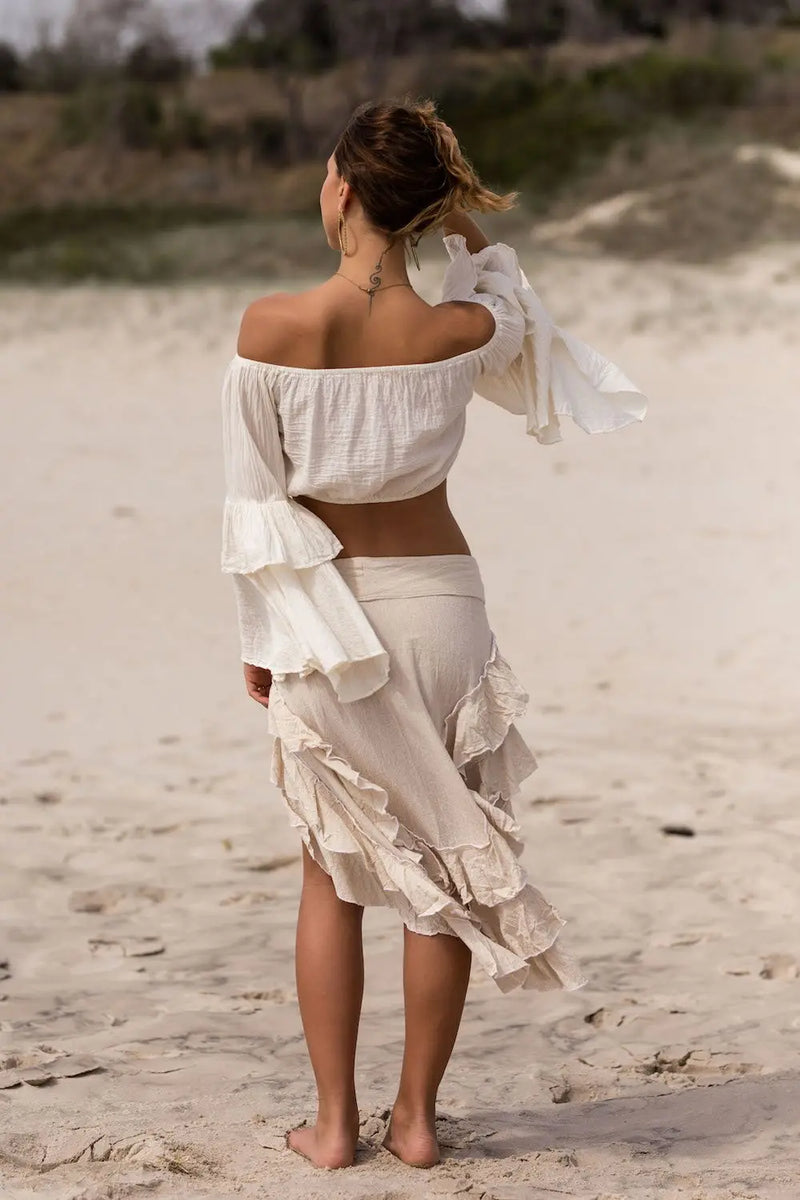 Seashell Bell Sleeve Top 