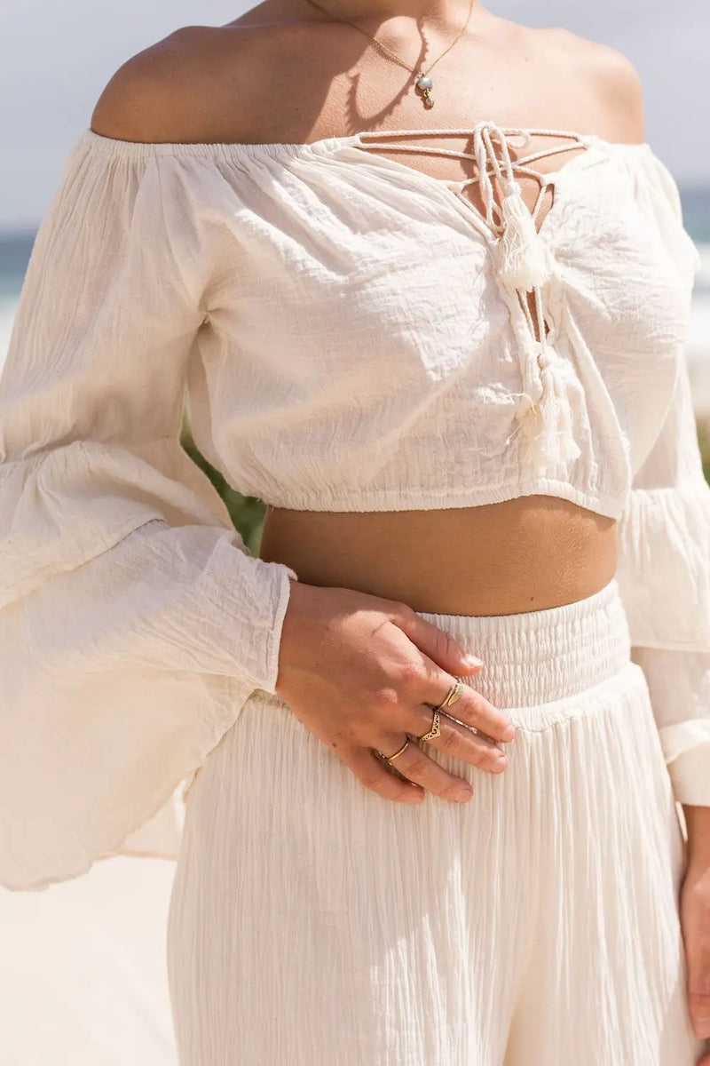 Seashell Bell Sleeve Top 