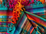 Ecuadorian Cotton Hammock - Rainbow Tassels