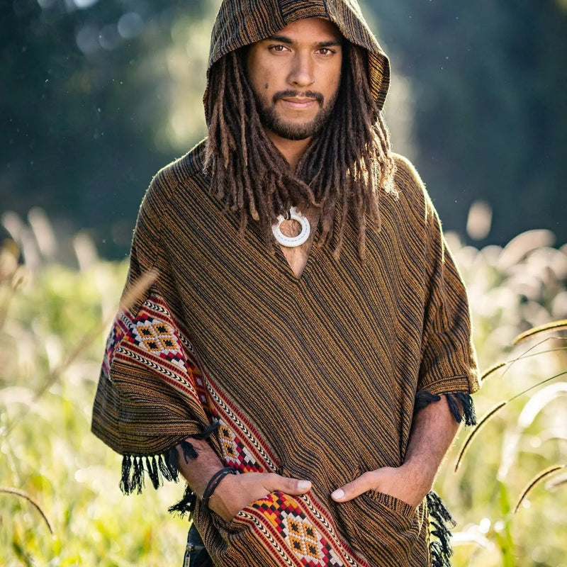 Tribal Celtic Yak Wool Poncho 