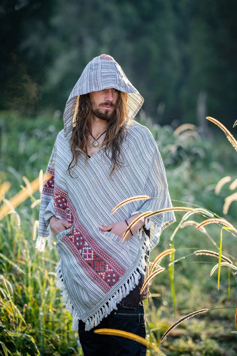 Tribal Celtic Yak Wool Poncho 