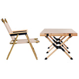 4 Person Camping Low-Table and Chairs Set