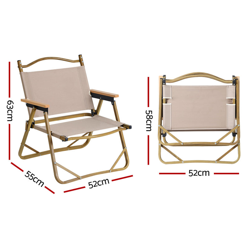 2 Person Camping Low-Table and Chairs Set