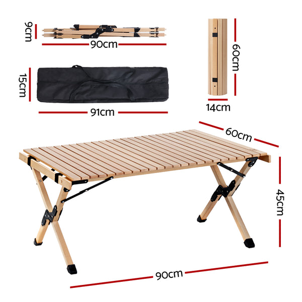 Egg Roll 2 Person Camping Low Table