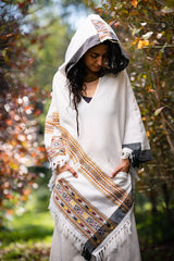 Women's Yak Wool Tribal Poncho 