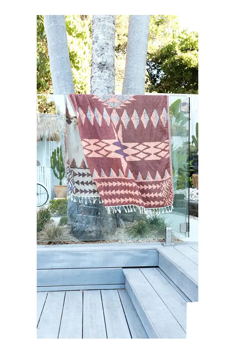 Earth Warrior Reversible Sand-Free Turkish Towel