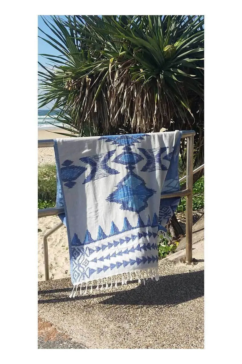 Ocean Warrior Reversible Sand-Free Turkish Towel