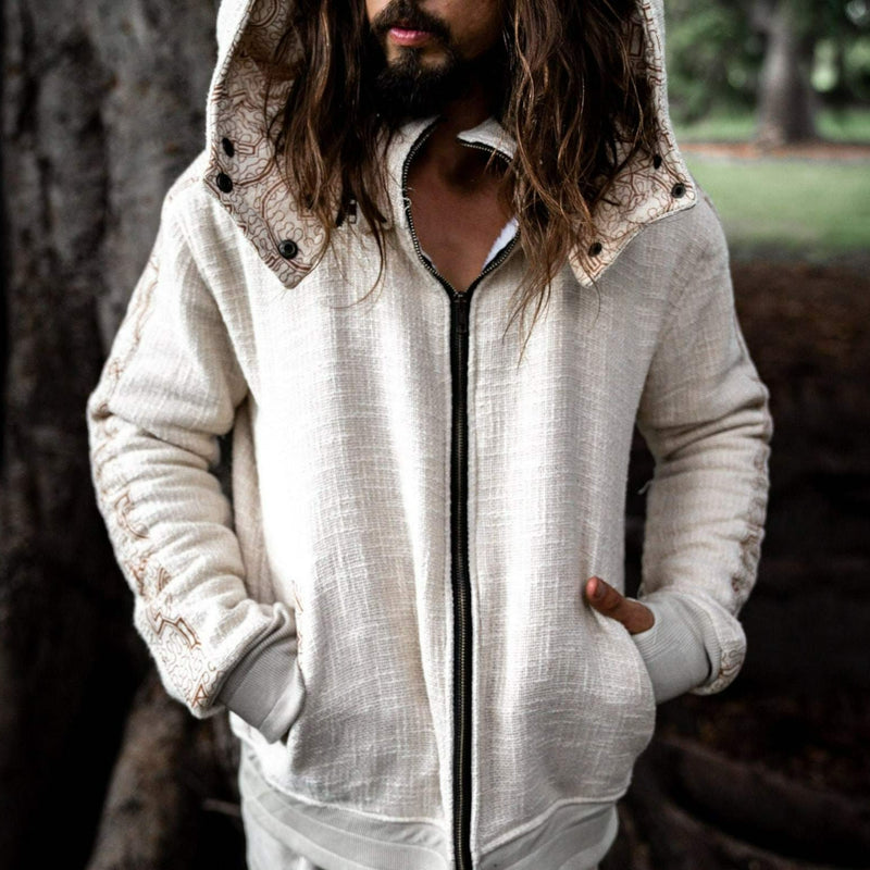 Men's Handmade Ayabo Fleece Hoodie