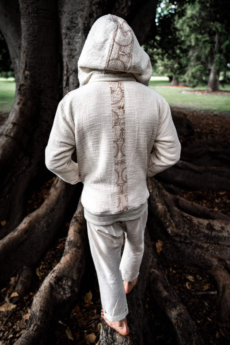 Men's Handmade Ayabo Fleece Hoodie