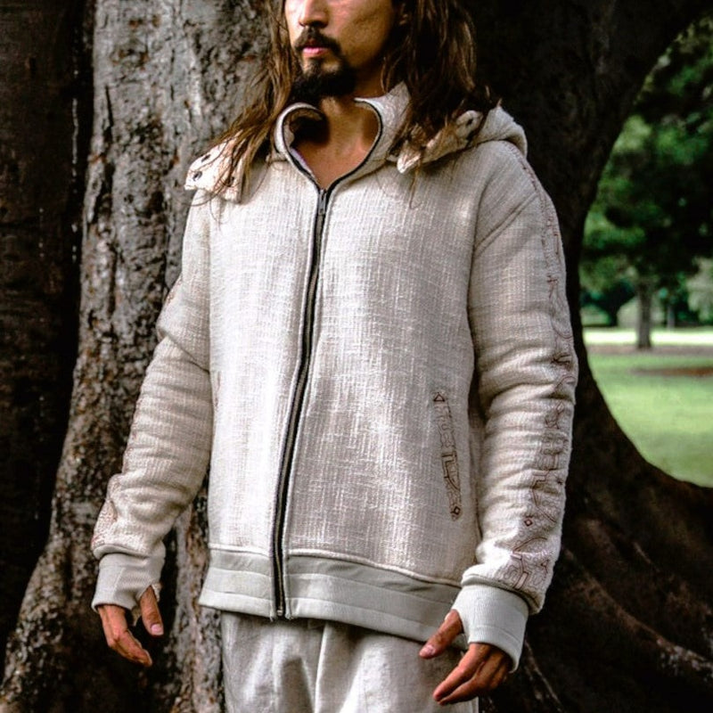 Men's Handmade Ayabo Fleece Hoodie
