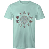 Men's Tee - Peace Symbols Wheel